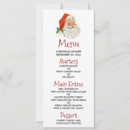 レトロヴィンテージすてきサンタクロース 招待状