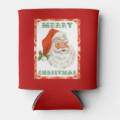 レトロヴィンテージすてきサンタクロース 缶クーラー (正面)