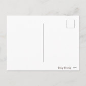 レトロヴィンテージすてき雪だるま シーズンポストカード (裏面)