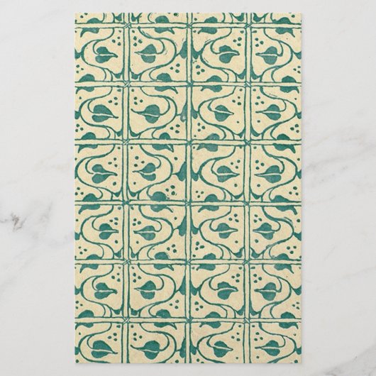 レトロヴィンテージつる植物文房具 便箋 (正面)