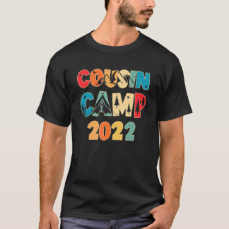 レトロヴィンテージのいとこのキャンプ2022ファミリーサマーバカット Tシャツ
