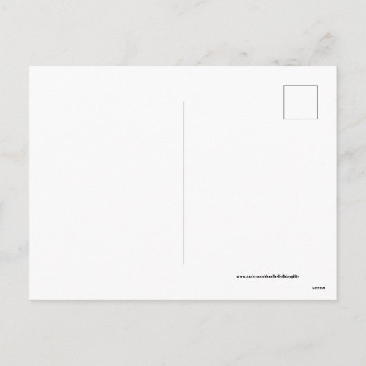 レトロヴィンテージのクリスマスの球根はがき シーズンポストカード (裏面)