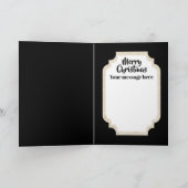 レトロヴィンテージのクリスマスウィザードメッセージカードを追加 シーズンカード (内部)