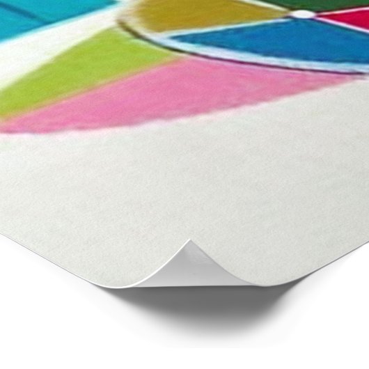 レトロヴィンテージのクリスマスキャッツホリデーポスター ポスター (角)