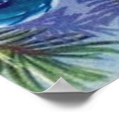 レトロヴィンテージのクリスマス球根ホリデーポスター ポスター (角)