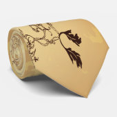 レトロヴィンテージの古い紙 ネクタイ (ロール)