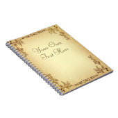 レトロヴィンテージの古い紙 ノートブック (右側)