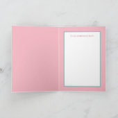 レトロヴィンテージの女の子アド気持ち カード (内部)