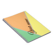 レトロヴィンテージの色 ノートブック (右側)