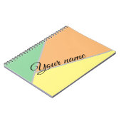 レトロヴィンテージの色 ノートブック (左側)