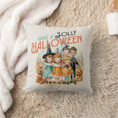 レトロヴィンテージはハロウィンすてきを持つ クッション (ブランケット)