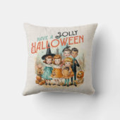 レトロヴィンテージはハロウィンすてきを持つ クッション (裏面)
