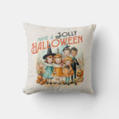 レトロヴィンテージはハロウィンすてきを持つ クッション (正面)