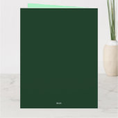 レトロヴィンテージアイリッシュコーヒーホットドリンク行く カード (裏面)