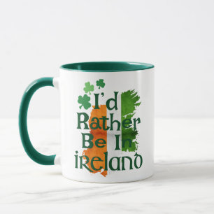 レトロヴィンテージアイルランド国旗Mug,アイルランドプリントコーヒー マグカップ