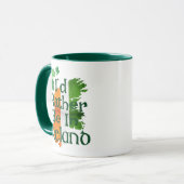 レトロヴィンテージアイルランド国旗Mug,アイルランドプリントコーヒー マグカップ (正面左)