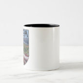 レトロヴィンテージアカディア国立公園メーンアイランド ツートーンマグカップ (中央)