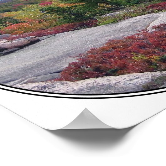 レトロヴィンテージアカディア国立公園メーンアイランド ポスター (角)