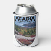 レトロヴィンテージアカディア国立公園メーンアイランド 缶クーラー (缶正面)