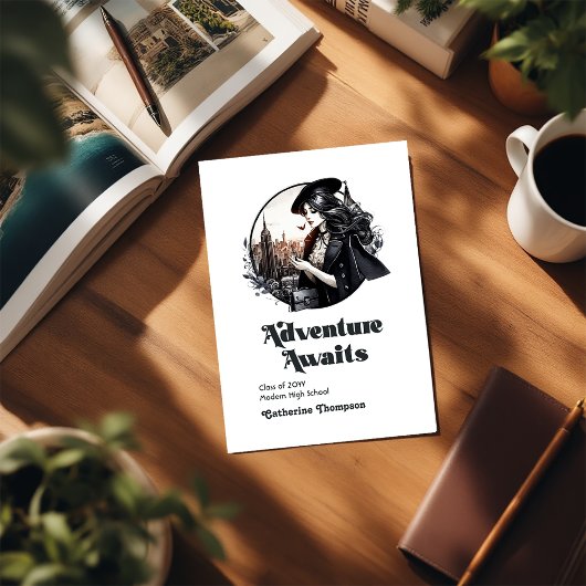 レトロヴィンテージアドベンチャーが卒業写真を待つ 案内状