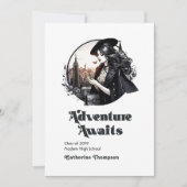 レトロヴィンテージアドベンチャーが卒業写真を待つ 案内状 (正面)