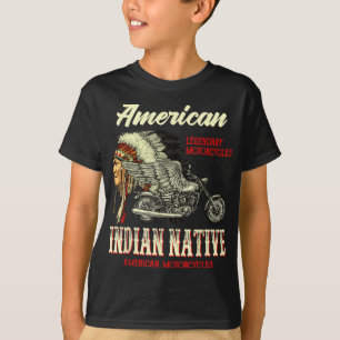 レトロヴィンテージアメリカンオートバイインディアンfor Mexic Tシャツ