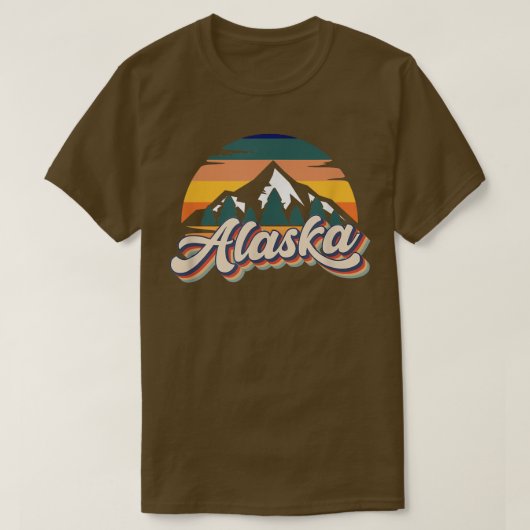 レトロヴィンテージアラスカ Tシャツ (デザイン正面)