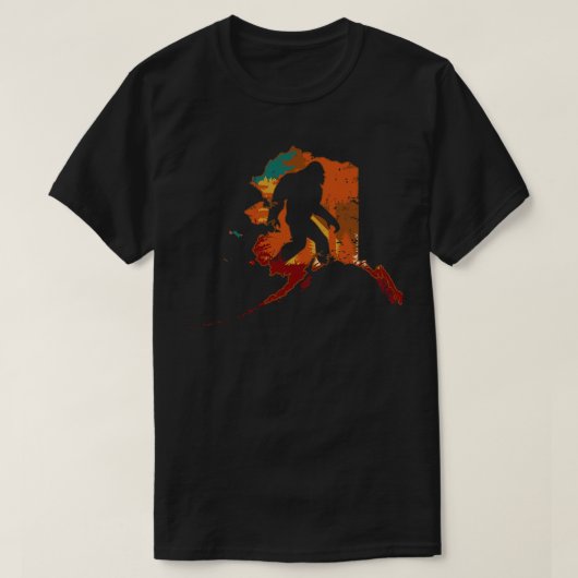 レトロヴィンテージアラスカ Tシャツ (デザイン正面)