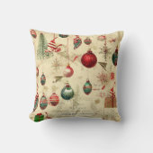 レトロヴィンテージアンティーククリスマスオーナメント クッション (正面)