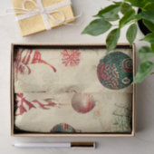 レトロヴィンテージアンティーククリスマスオーナメント 薄葉紙 (ギフト)