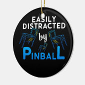 レトロヴィンテージアーケードギフト男性用または女性用ピンボール セラミックオーナメント (左)