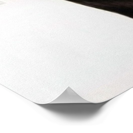 レトロヴィンテージアートデコクリスマスカップル ポスター (角)