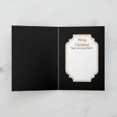 レトロヴィンテージアートデコレディークリスマスホリデイ シーズンカード (内部)