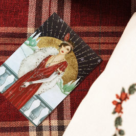 レトロヴィンテージアートデコレディークリスマスホリデイ シーズンカード