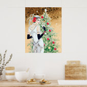 レトロヴィンテージアートデコレディークリスマスホリデイ ポスター (キッチン)