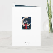 レトロヴィンテージアートデコレディークリスマス シーズンカード (裏面)