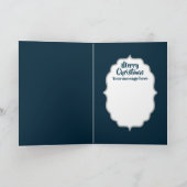 レトロヴィンテージアートデコレディークリスマス シーズンカード (内部)