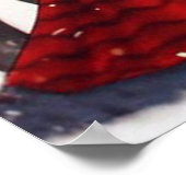 レトロヴィンテージアートデコ人々クリスマスのポスター ポスター (角)