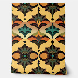 レトロヴィンテージアールデコジオメトリ形状パターン 壁紙