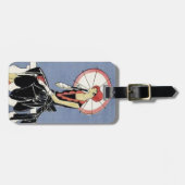 レトロヴィンテージアールデコレディーアンブレラゲッジタグ ラゲッジタグ (正面横)
