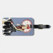 レトロヴィンテージアールデコレディーアンブレラゲッジタグ ラゲッジタグ (裏面横)