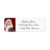 レトロヴィンテージアールデコレディークリスマスラベル ラベル (正面)