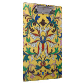 レトロヴィンテージイエローフローラ植物学モノグラムの クリップボード (右)