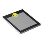 レトロヴィンテージイエロー45スペーサーDJ ノートパッド (アングル)