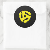 レトロヴィンテージイエロー45スペーサーDJ ラウンドシール (バッグ)