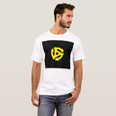 レトロヴィンテージイエロー45スペーサーDJ Tシャツ (正面フル)