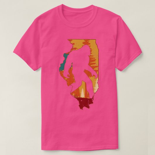 レトロヴィンテージイリノイ Tシャツ (デザイン正面)