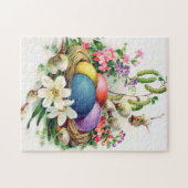 レトロヴィンテージイースターエッグホリデイ ジグソーパズル (横)