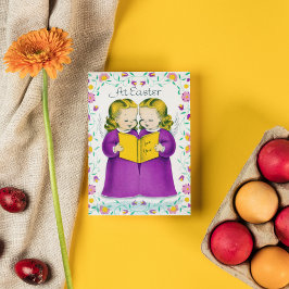 レトロヴィンテージイースターエンジェル シーズンカード