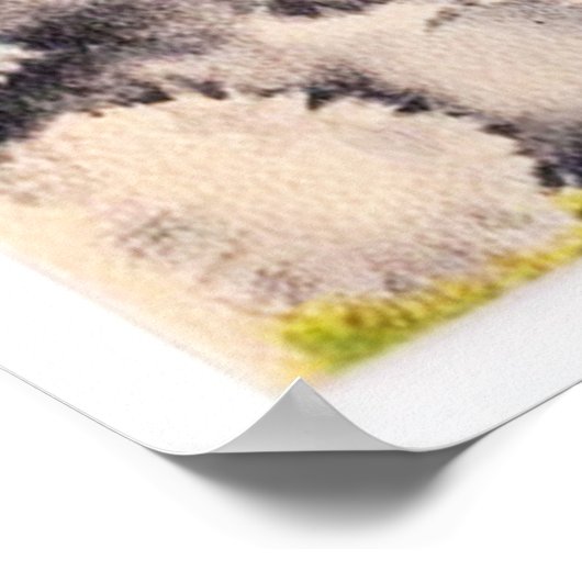 レトロヴィンテージイースターガールデコールポスター ポスター (角)